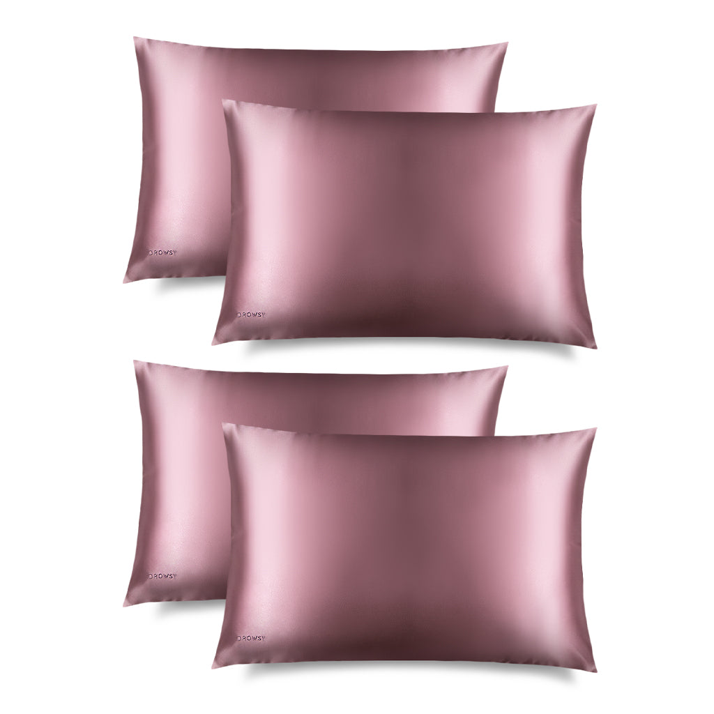 Damask Rose Silk Pillowcase