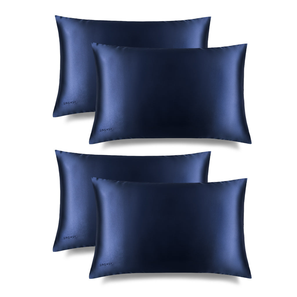 Midnight Blue Silk Pillowcase