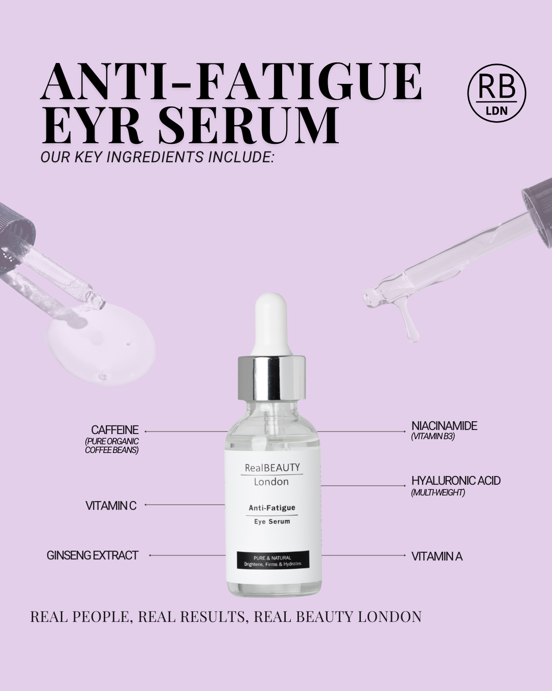 Anti-Fatigue Eye Serum with Eye Roller