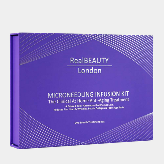 RealBEAUTY London Microneedling Infusion Kit one month treatment box