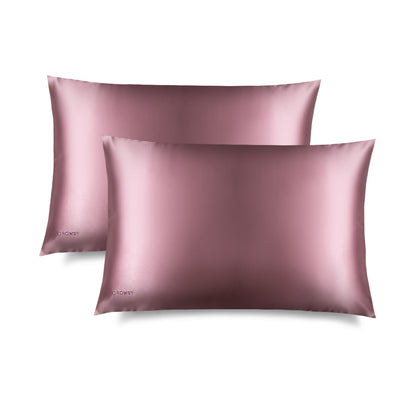 Damask Rose Silk Pillowcase
