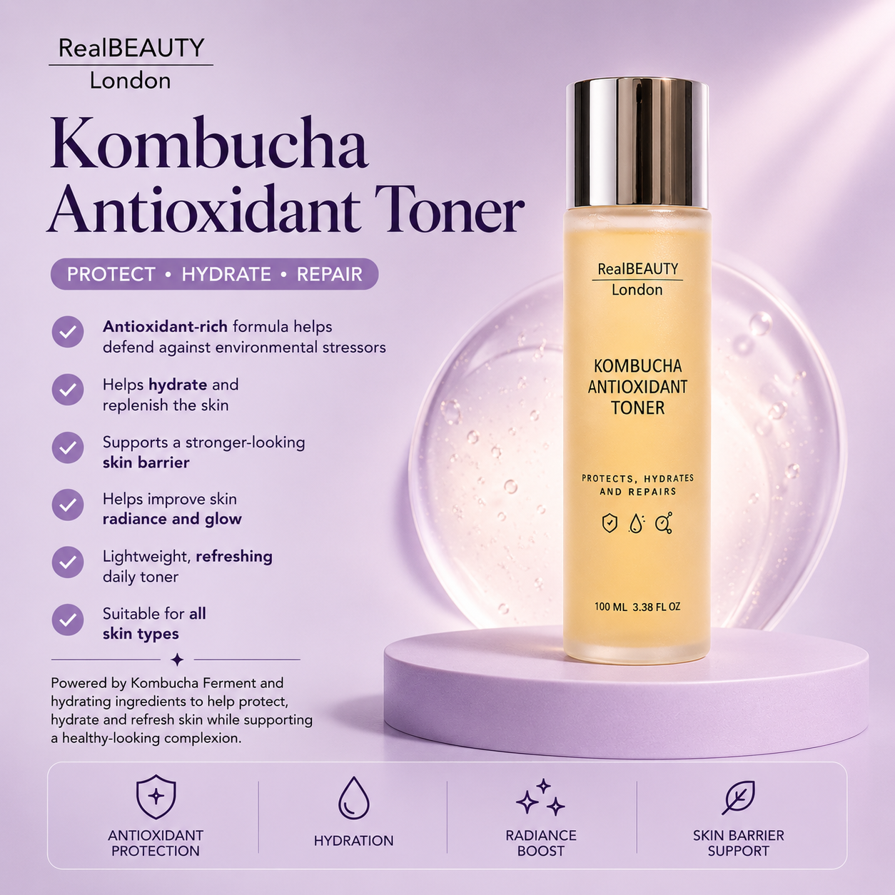 Kombucha Antioxidant Facial Toner