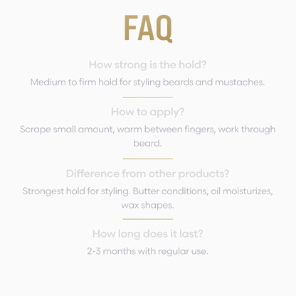 Clear Mustache Wax for a Natural Hold